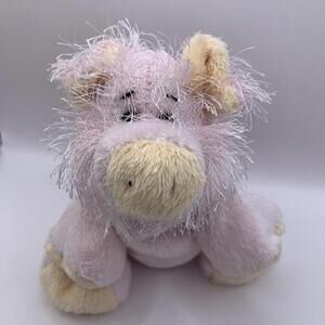 Webkinz Ganz Fuzzy Pink Pig Piggy  No Code HM002 VGC Stuffed Plush Animal Toy​​